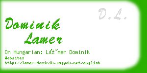 dominik lamer business card